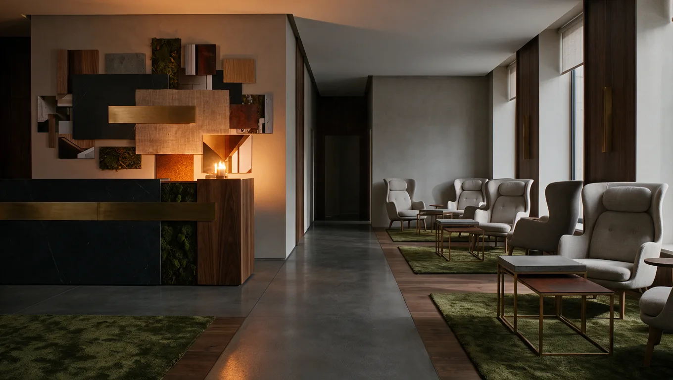 Concept Visualization — Lobby, Abendstimmung