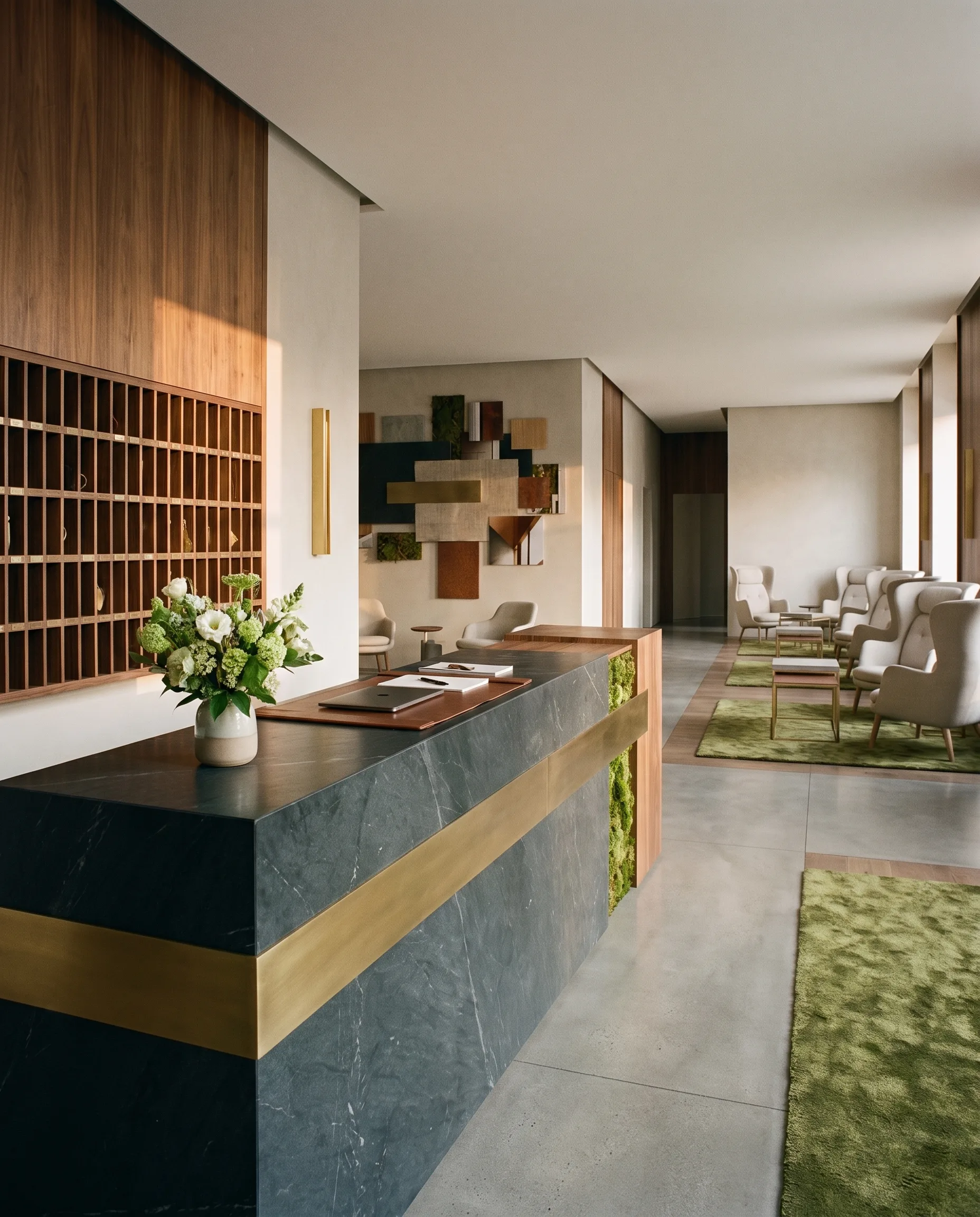 Concept Visualization — Rezeption mit funktionalem Empfangstresen